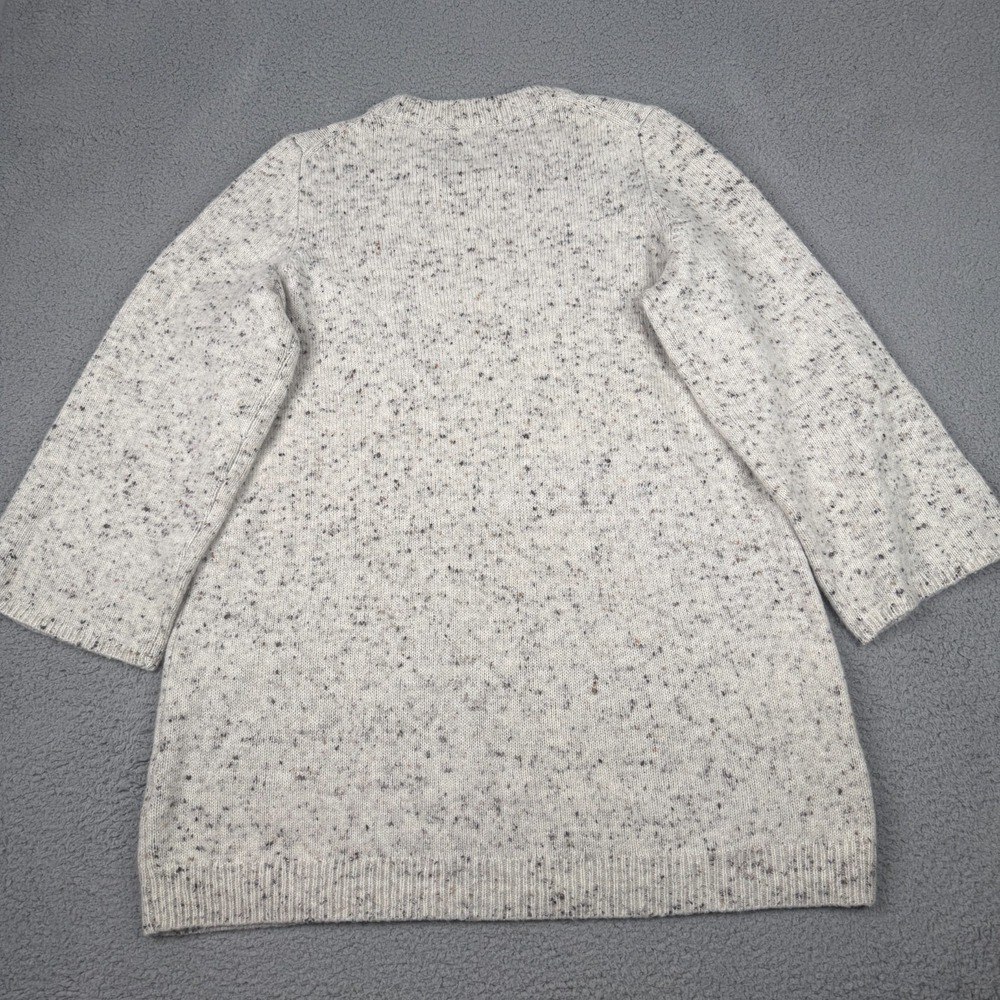 Madewell Donegal Button Sleeve Sweater Dress Womens XL Snow Wool Blend J9305 - Picture 3 of 9